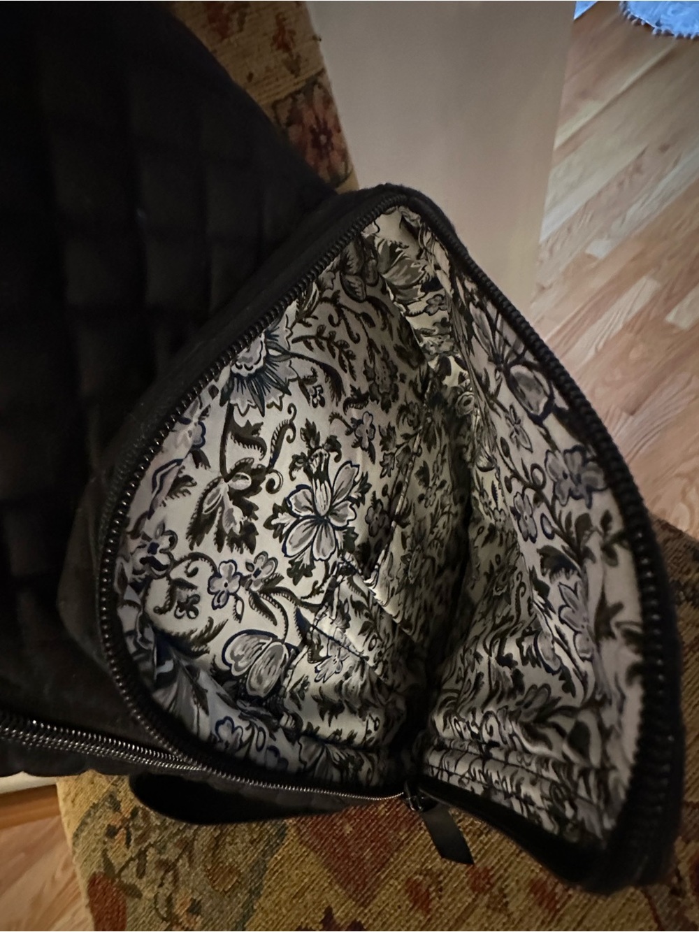 Vera Bradley Quilted Sling Bag - Black - Picture 7 of 13